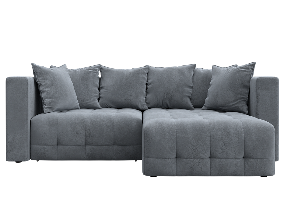 Диван угловой Лига-052 НПБ угол универсальный (tower 10 серый)