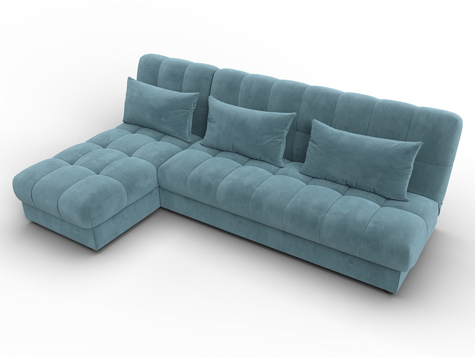 Диван угловой Лига-116 НПБ угол левый (seven 113 бирюзовый)