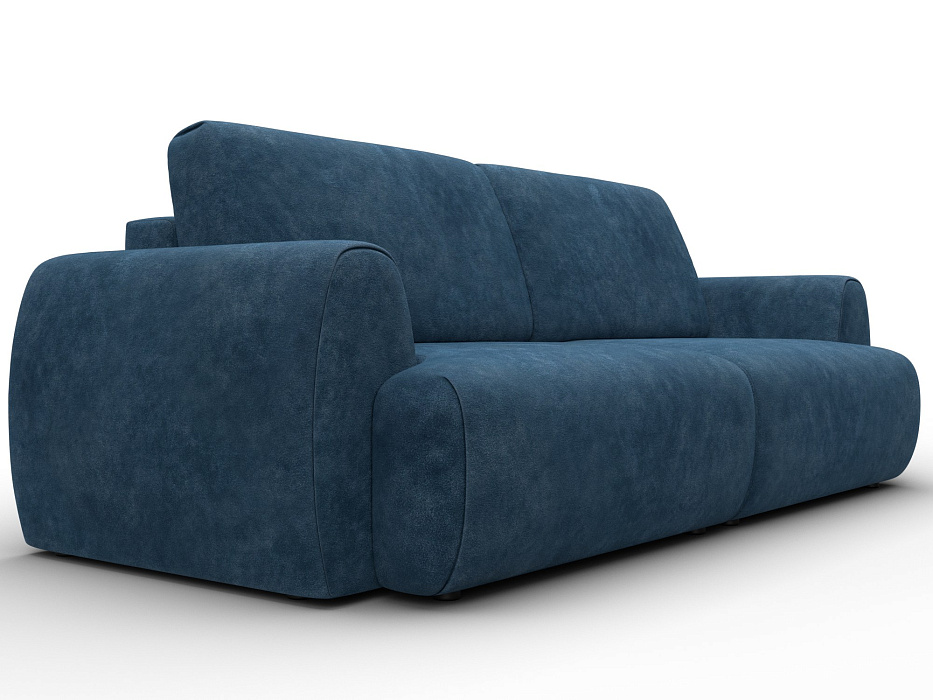 Диван прямой Лига-115 НПБ (brut 11 синий)