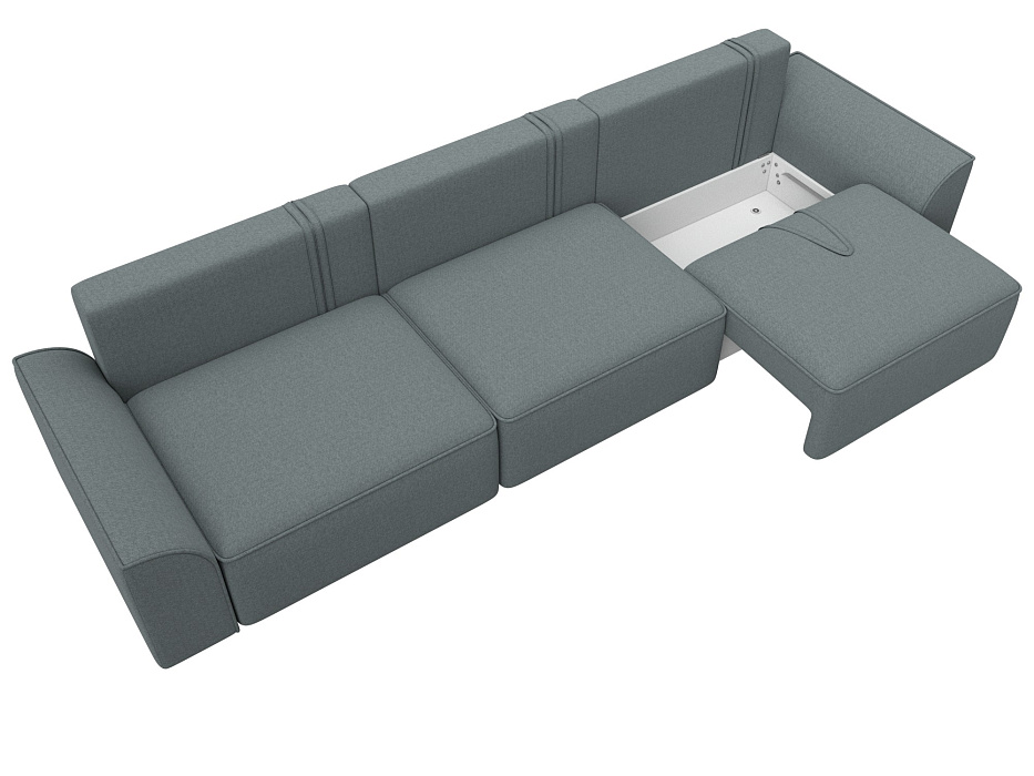 Диван прямой Лига-048 НПБ Лонг (амур 07 серый) Диван прямой Лига-048 НПБ Лонг (амур 07 серый)