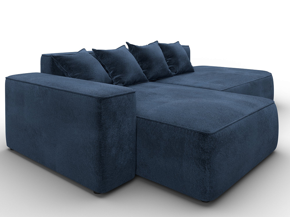 Диван угловой Лига-065 угол левый (tower 13 синий)