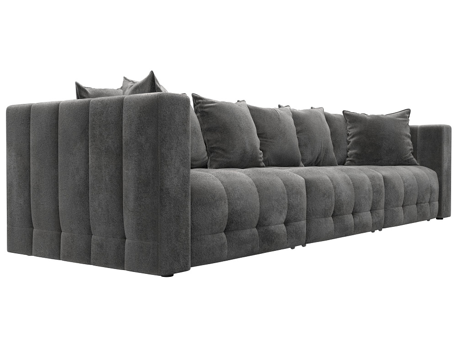 Диван прямой Лига-052 НПБ Лонг (tower 10 серый)