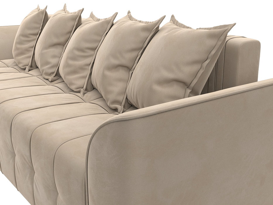 Диван угловой Лига-113 угол левый (seven 729 бежевый)