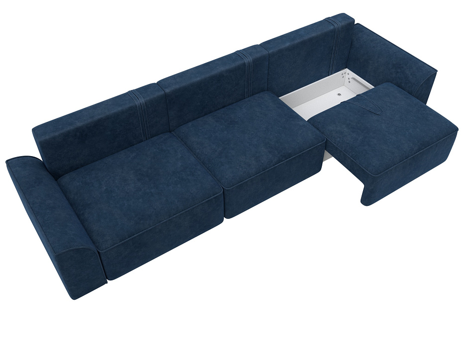 Диван прямой Лига-048 НПБ Лонг (brut 11 синий) Диван прямой Лига-048 НПБ Лонг (brut 11 синий)