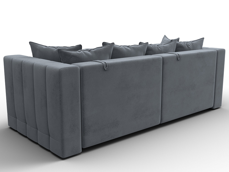 Диван прямой Лига-052 НПБ (tower 10 серый)