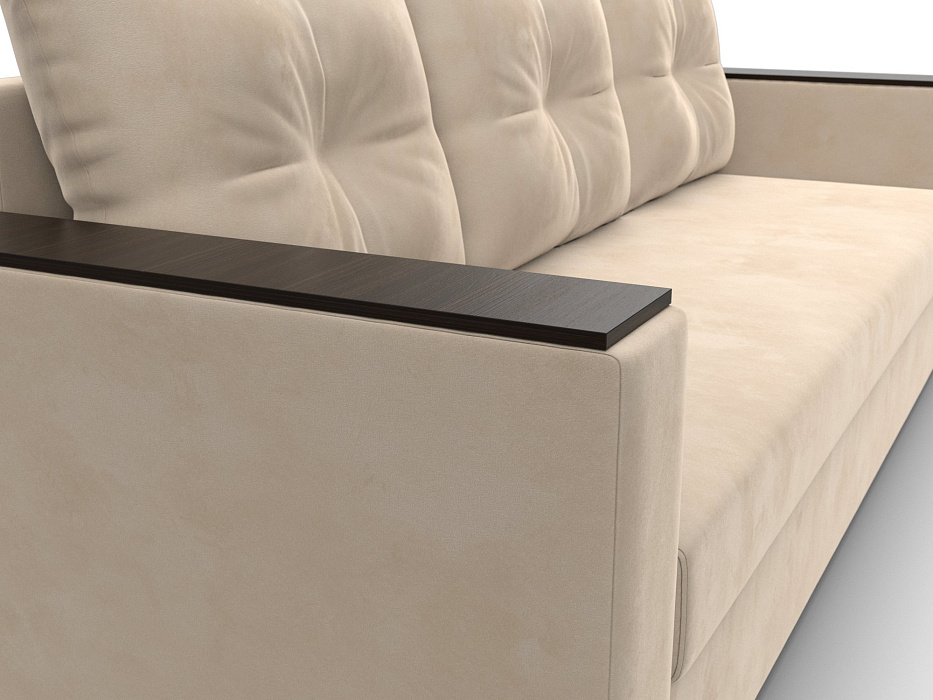 Диван прямой Атланта без стола (seven 729 бежевый)