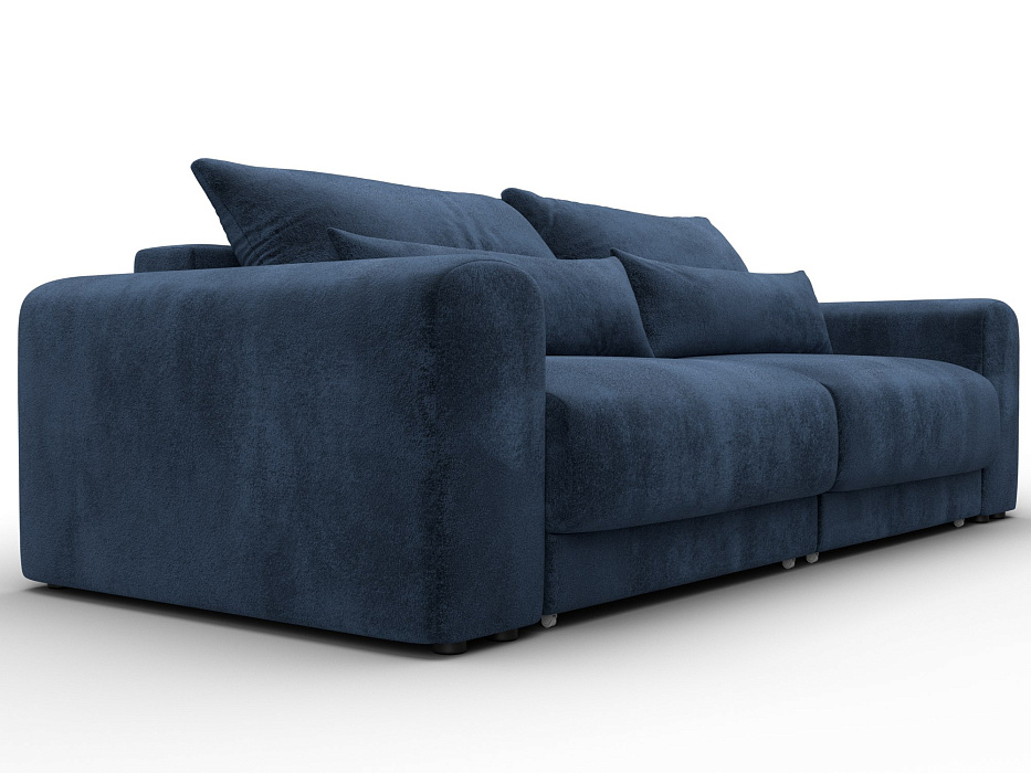 Диван прямой Лига-056 НПБ (tower 13 синий)