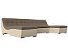 П-образный модульный диван Монреаль (корфу 03\бежевый)
