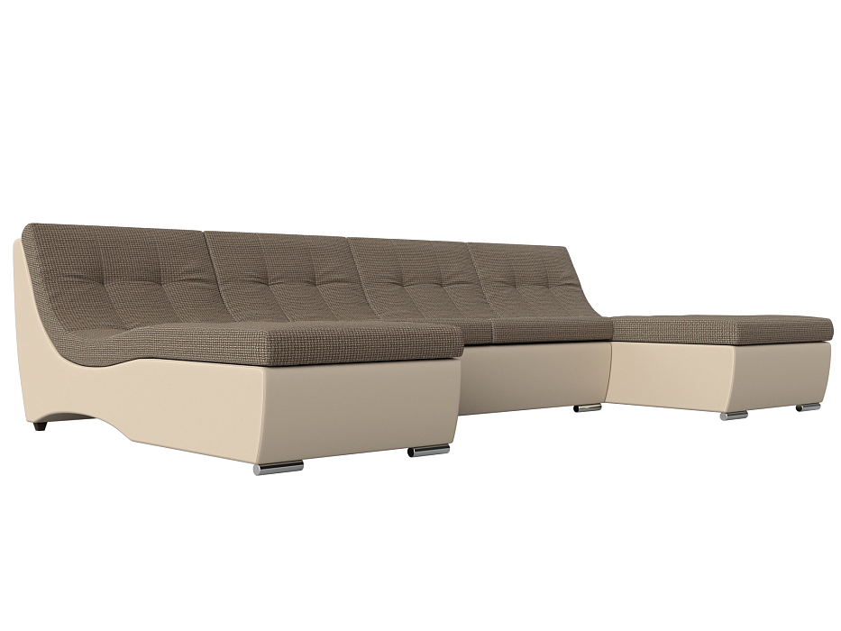 П-образный модульный диван Монреаль (корфу 03\бежевый)