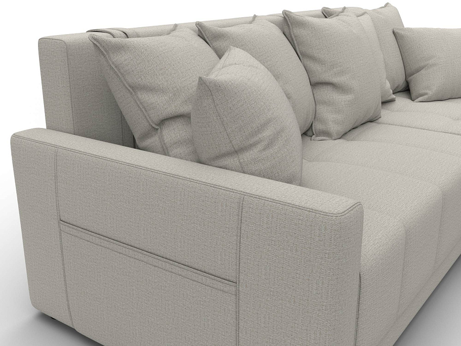 Диван угловой Лига-125 угол универсальный (амур 02 бежевый)