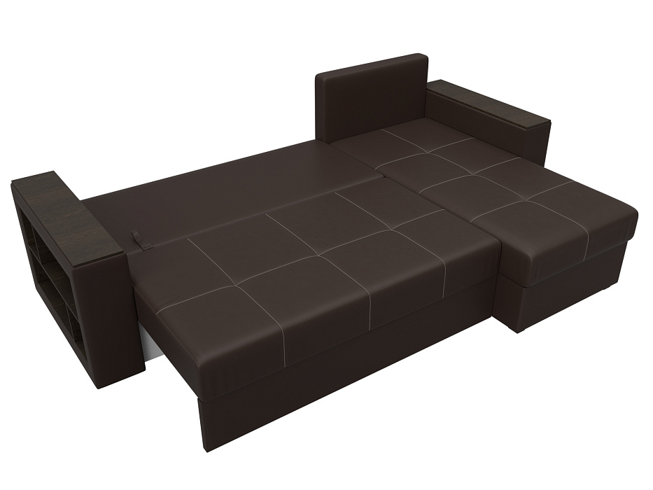 Диван угловой Дубай Лайт правый угол (коричневый)