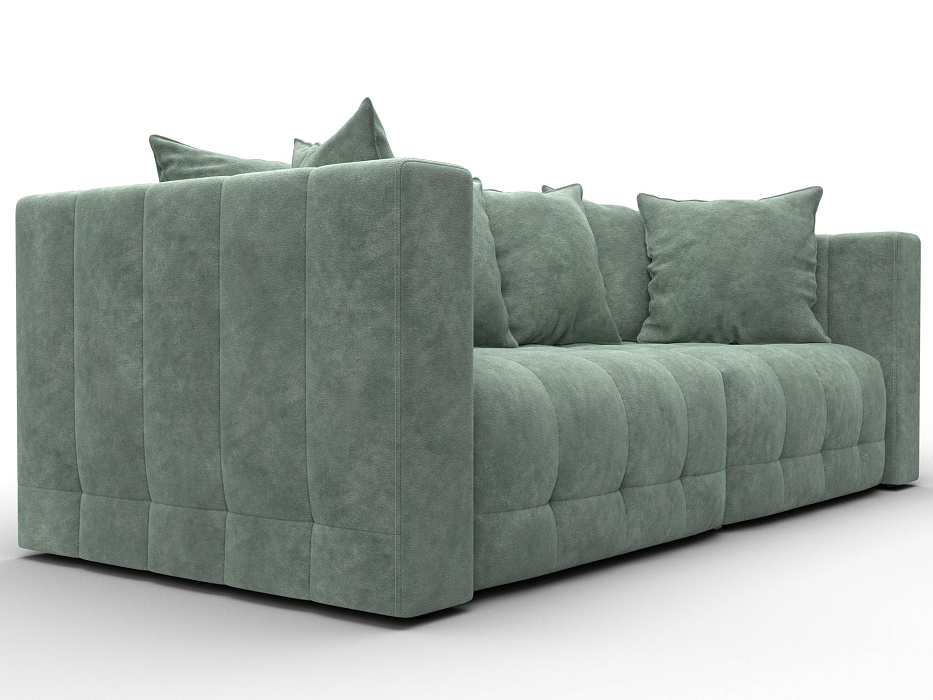 Диван прямой Лига-052 НПБ (brut 08 зеленый)