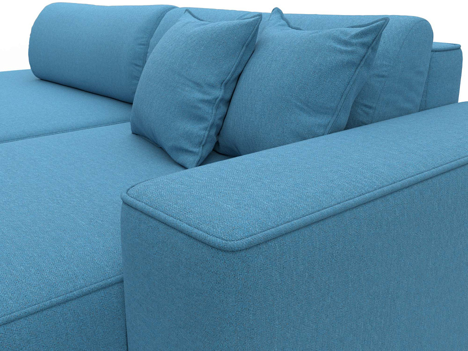 Диван угловой Лига-065 БП угол правый (амур 10 голубой)