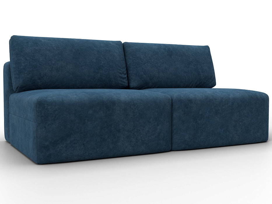 Диван прямой модульный Лига-060 НПБ (brut 11 синий)