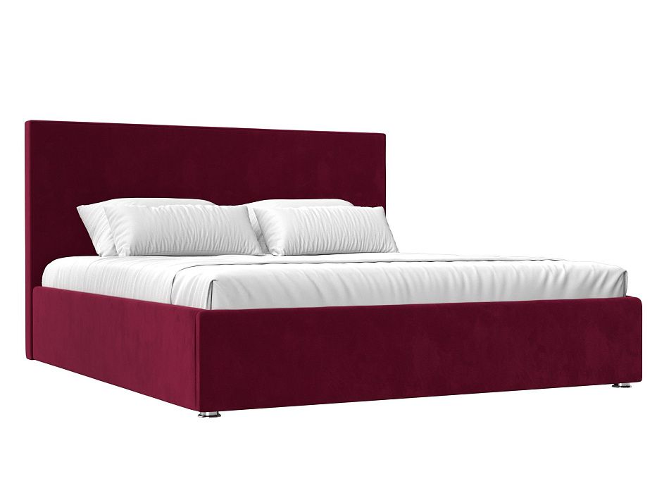 Интерьерная кровать Кариба 160 (бордовый цвет)
