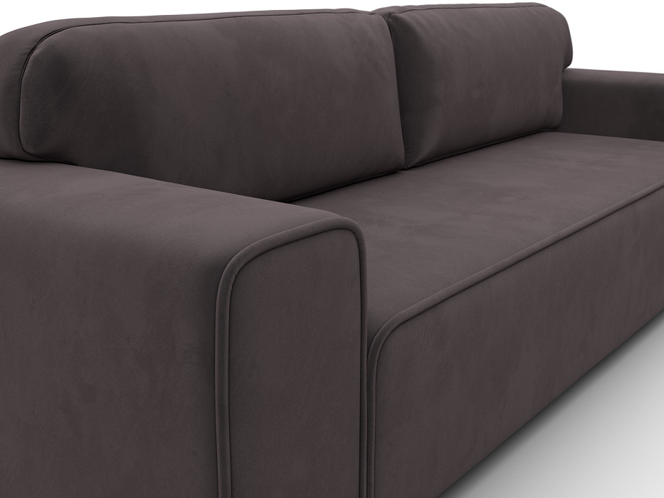 Диван прямой Лига-029 (коричневый)