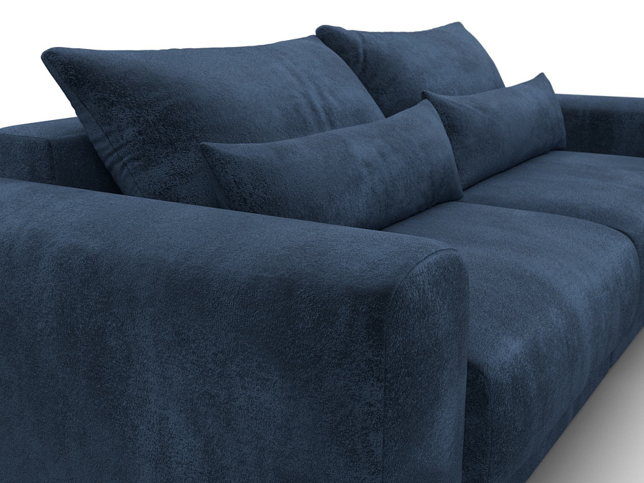 Диван прямой Лига-056 НПБ (tower 13 синий)