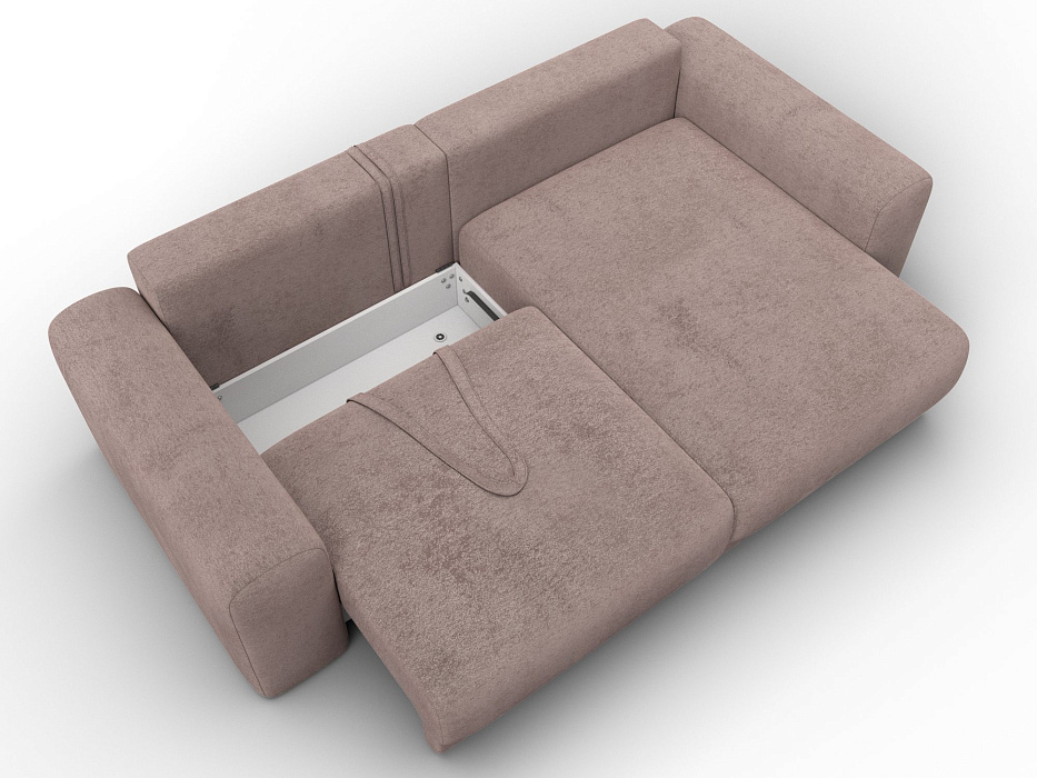 Диван угловой Лига-056 НПБ угол универсальный (tower 05 бежевый)