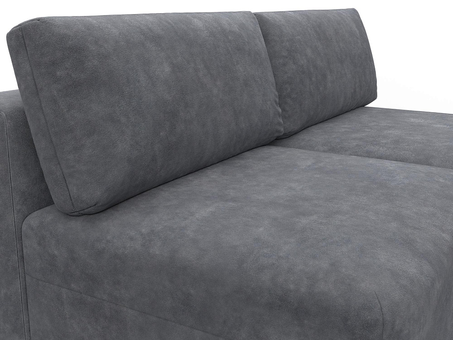 Диван угловой модульный Лига-060 НПБ угол универсальный (brut 16 темно-серый)