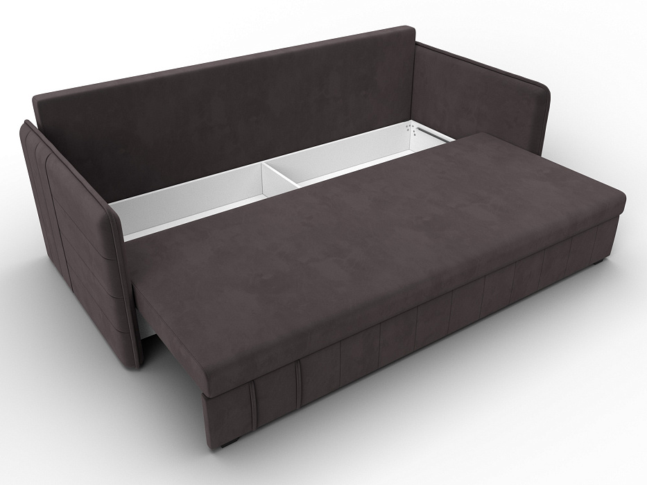 Диван прямой Слим (коричневый)