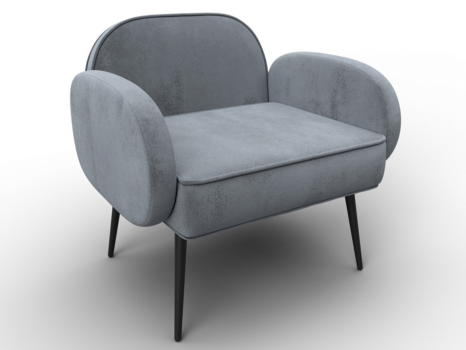 Кресло Лига-086 (велюр tower 10 серый)