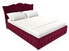 Интерьерная кровать Герда 160 (бордовый цвет)