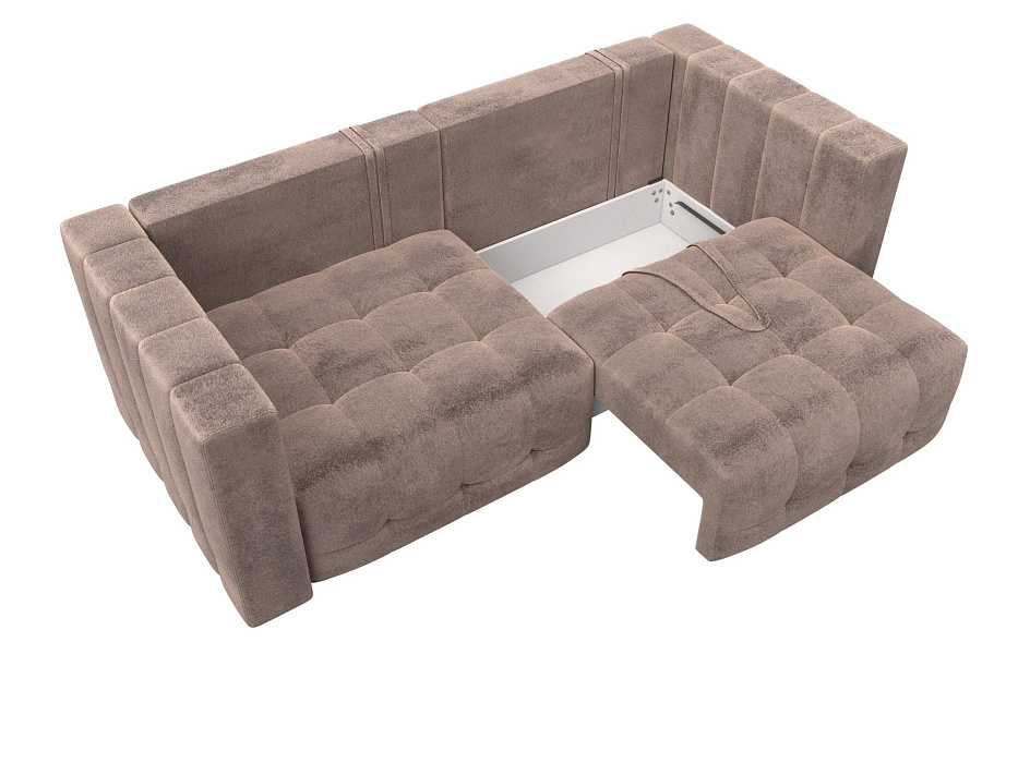 Диван прямой Лига-052 НПБ (tower 05 бежевый)