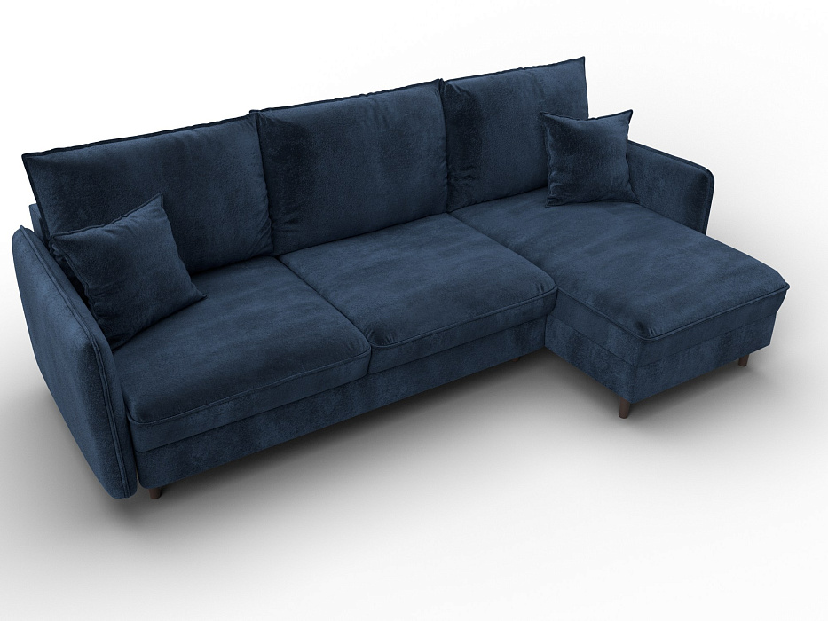 Диван угловой Лига-064 НПБ угол универсальный (tower 13 синий)