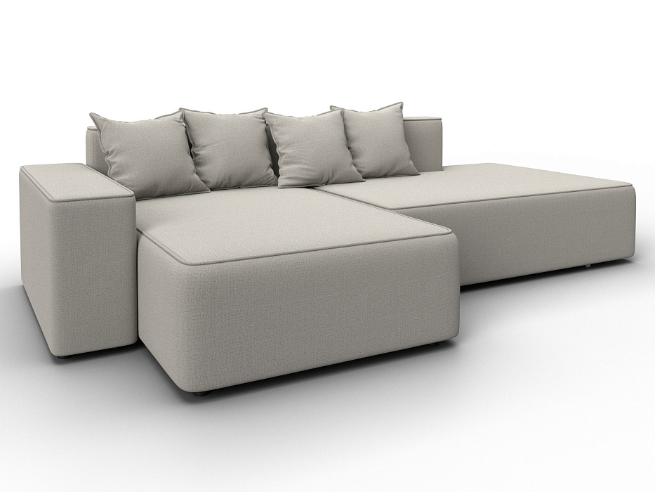 Диван угловой Лига-079 угол левый (амур 02 бежевый)