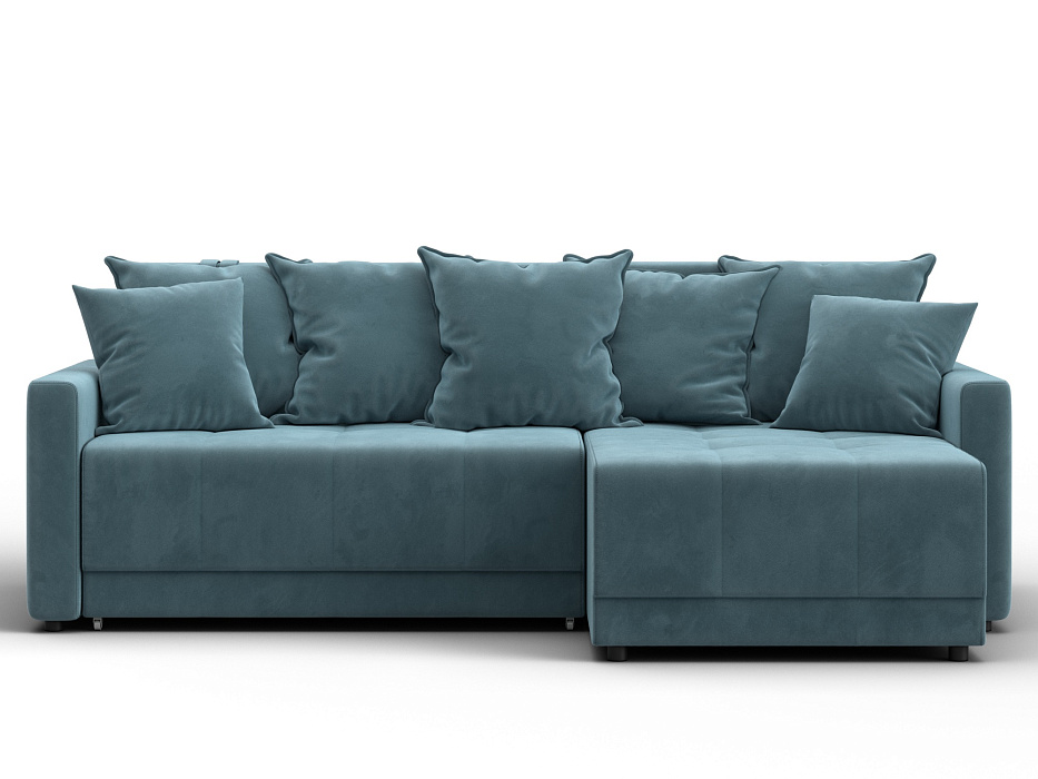 Диван угловой Лига-125 угол универсальный (seven 113 бирюзовый)