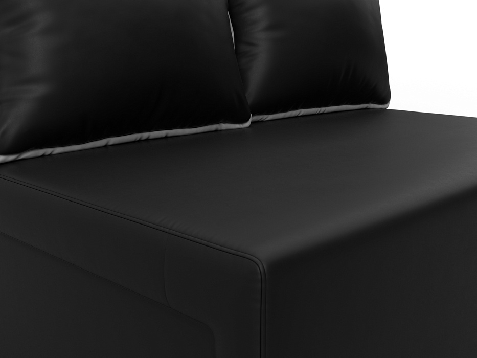 Диван прямой Лагуна (черный;белый)