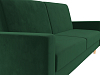 Прямой диван книжка Бонн (зеленый цвет)