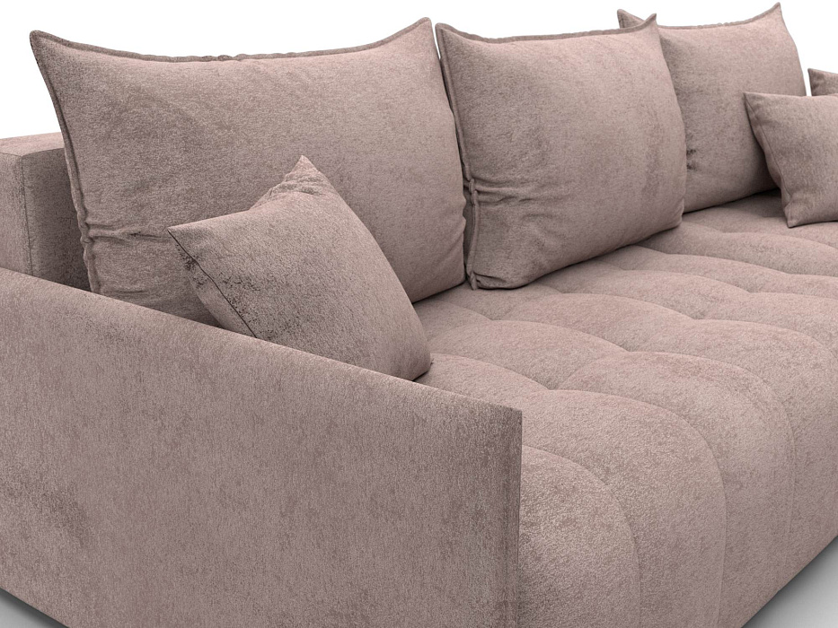 Диван угловой Лига-054 НПБ угол универсальный (tower 05 бежевый)