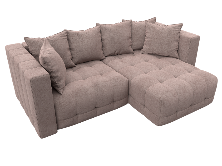 Диван угловой Лига-052 НПБ угол универсальный (tower 05 бежевый)