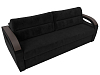 Прямой диван Форсайт (черный цвет)