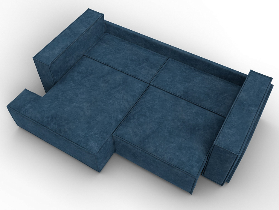 Диван угловой Лига-061 угол левый (tower 13 синий)