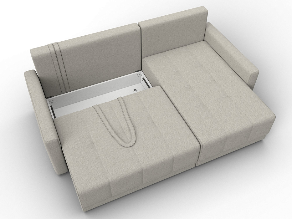 Диван угловой Лига-125 угол универсальный (амур 02 бежевый)