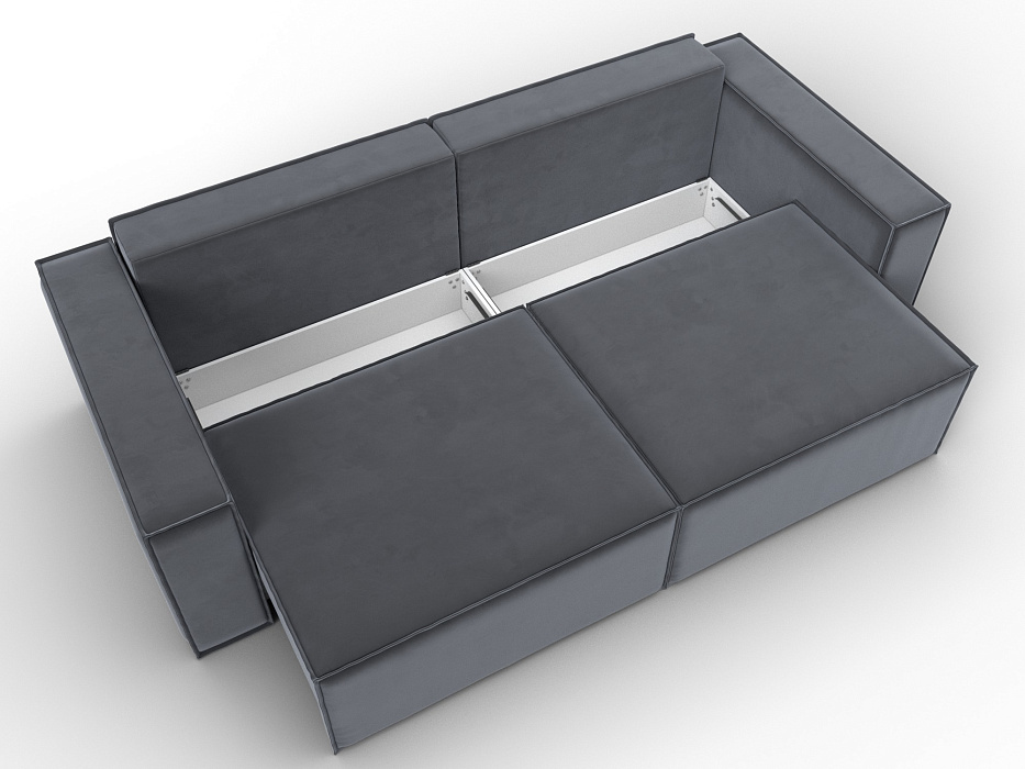 Диван прямой Куба (серый)