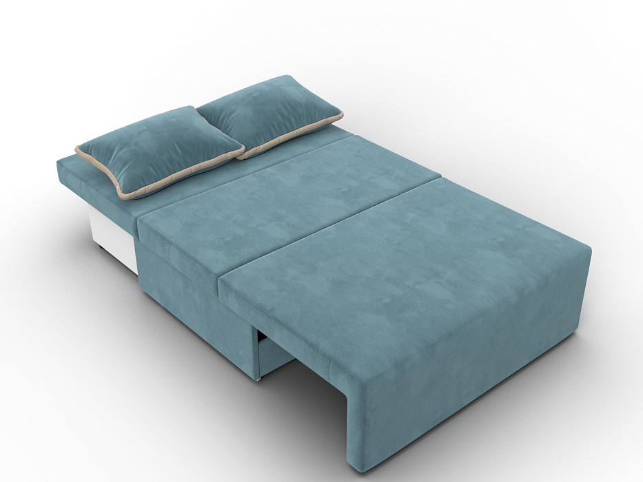 Диван прямой Лагуна (seven 113 бирюзовый;seven 729 бежевый)