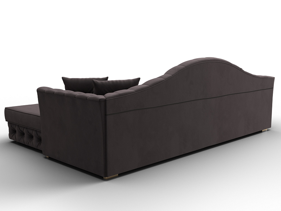 Диван угловой Артис правый угол (seven 727 коричневый)