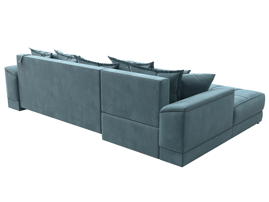 Диван угловой НордСтар левый угол (seven 113 бирюзовый)