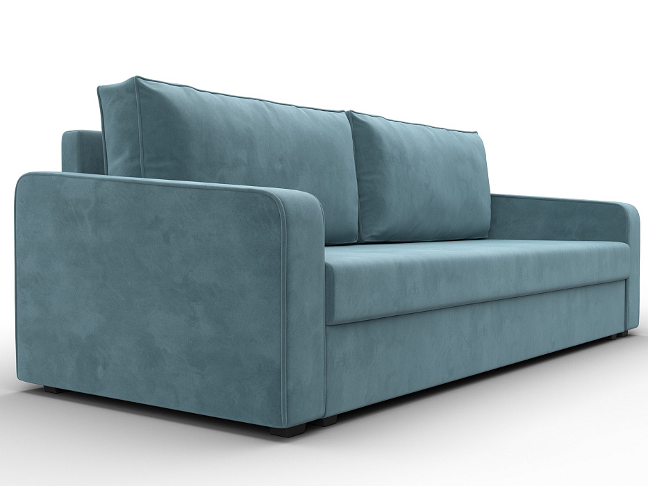 Диван прямой Лига-009 (бирюзовый)