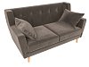 Прямой диван Брайтон 2 (коричневый)