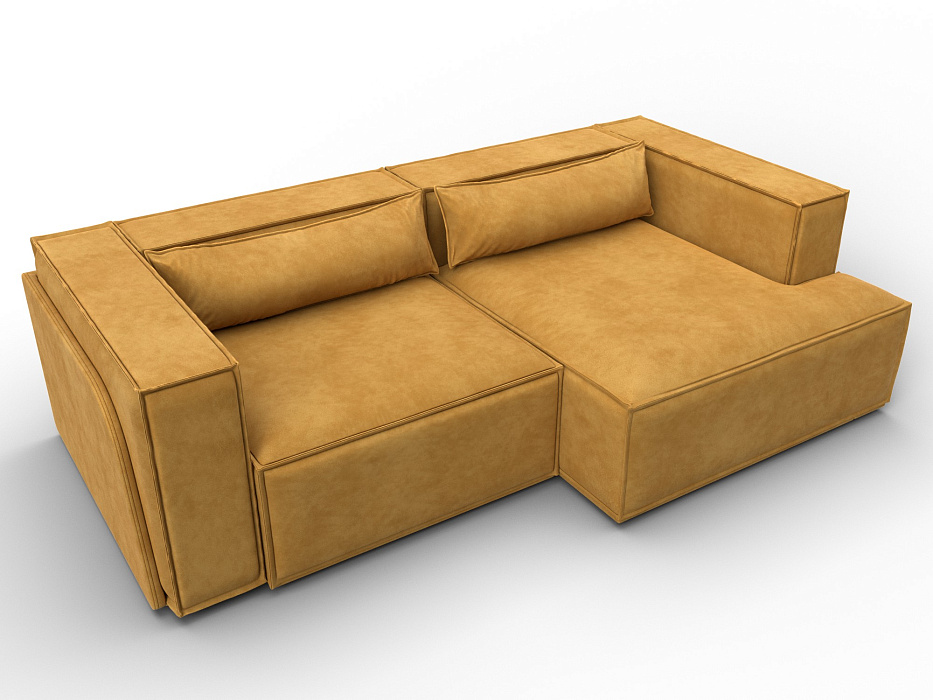 Диван угловой Лига-061 угол правый (brut 10 желтый)