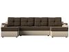П-образный диван Меркурий (коричневый\бежевый цвет)