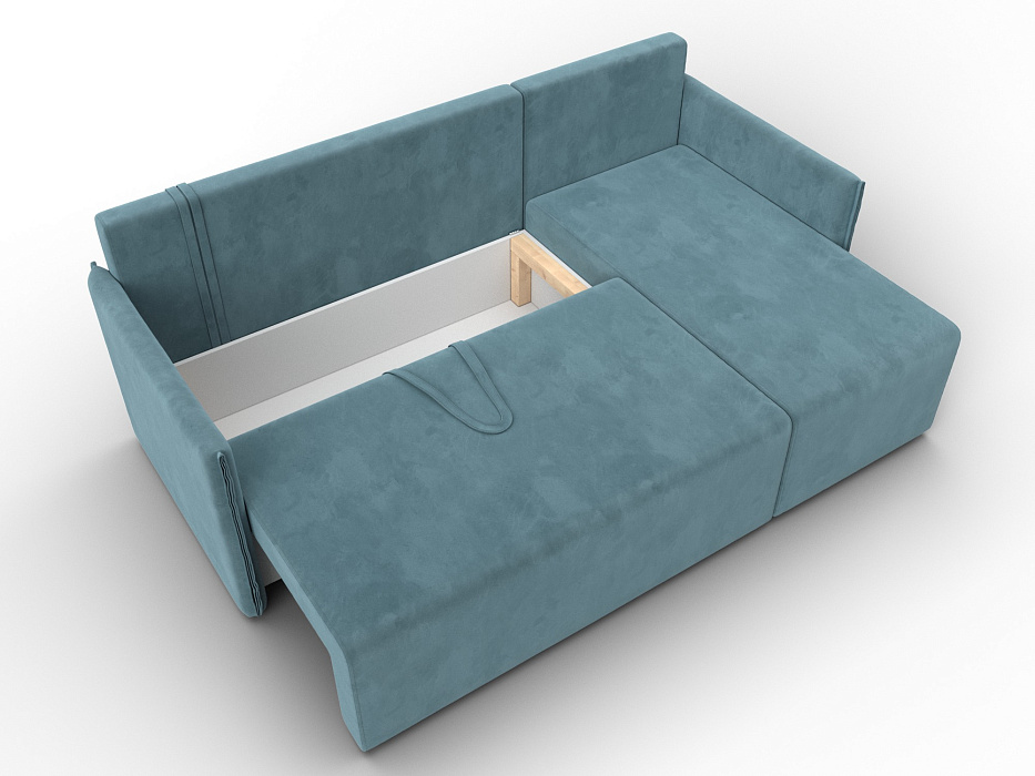 Диван угловой Лига-124 угол универсальный (seven 113 бирюзовый)
