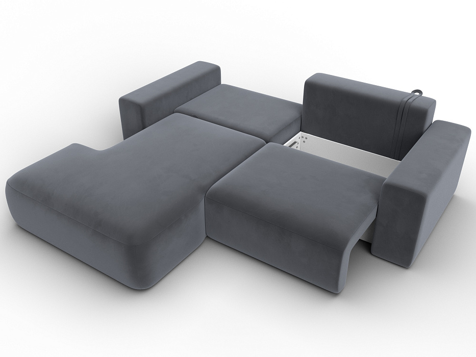 Диван угловой Лига-036 НПБ Классик левый угол (серый)