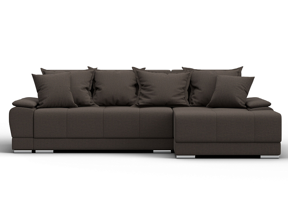 Диван угловой Лига-119 угол правый (амур 05 коричневый)