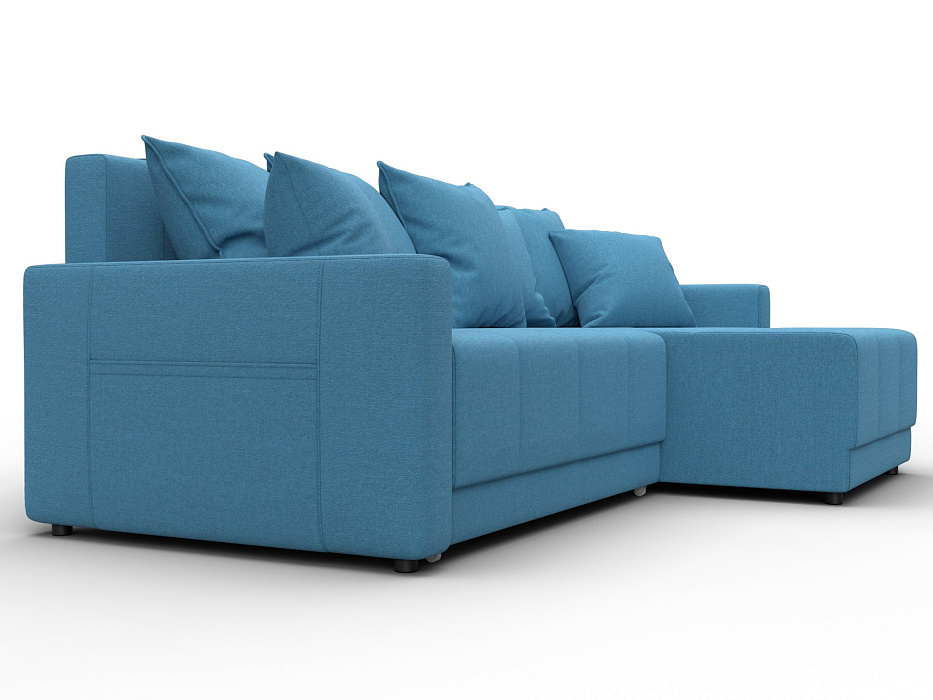 Диван угловой Лига-125 угол универсальный (амур 10 голубой)