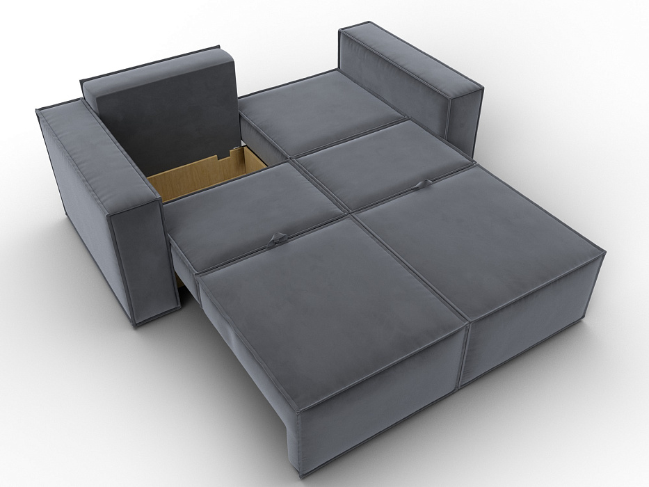 Диван прямой Куба мини (серый)